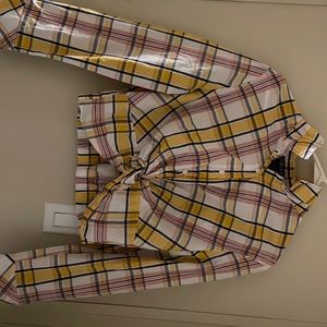 T.I.M.I.N.G Button Up Crop Top